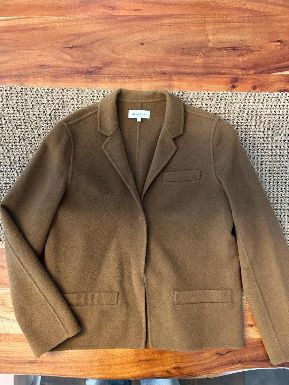 Lee Mathew’s Wool & Cashmere Camel Women’s Blazer medium or 8
